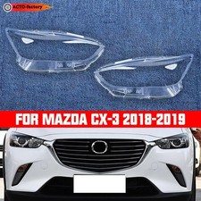 Car Front Headlight Lens Cover Lampshade Plexiglass For MAZDA CX-3 CX3 2017-2019