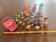 Huge lot of Littlest Pet Shop 25 Figures 9 Accessories Mixed Randomized Lot