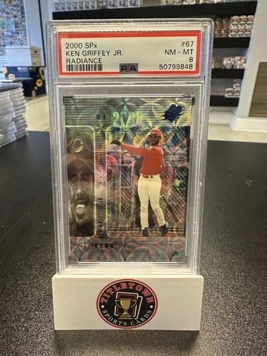 2000 SPx Ken Griffey Jr Radiance #/100 PSA 8 Cincinnati Reds SSP