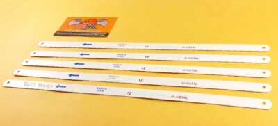 12'' HackSaw Blades COBALT M42 12x18 Hack Saw Blade Metal TPI BI-Metal Drill Hog 