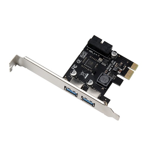 Carte d'extension PCI-E vers USB 3.0 2 ports PCI Express connecteur d'alimentation 19 broches neuf - Photo 2/6