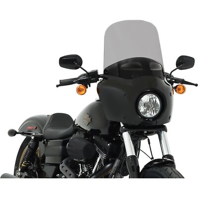 Memphis Shades Roadwarrior Cafe Shield - Vented - Black Smoke -15'' MEP87612