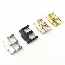18mm 20mm 22mm Brushed Metal Watch Buckle Clasp For Leather Rubber Watch Band