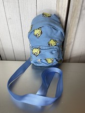 Sanrio Pompompurin Mini Blue Embroidered Crossbody Bag Novelty Kawaii