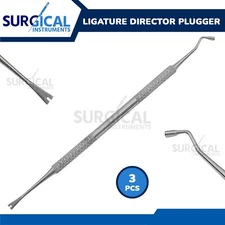 3 Pcs Ligature Director Plugger Orthodontic Dental Instruments German Grade