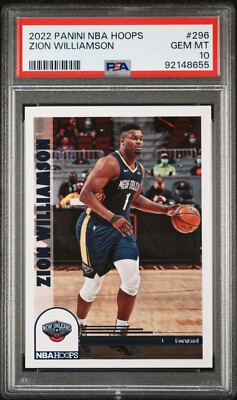 MLB時々NBA 2022 Panini NBA Hoops Basketball Zion Williamson Card #296 PSA GEM