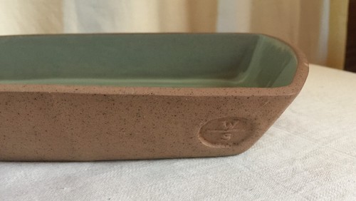 Danish rectangular stoneware, individual dinner tray. Mark W/S. Vintage 1960. - Picture 5 of 12