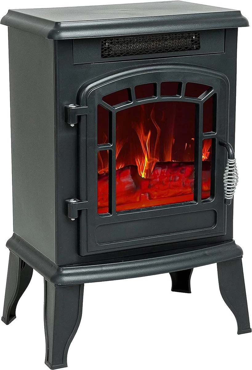 58cm Tall Electric Wood Stove, Freestanding Fireplace Flame Effect | eBay