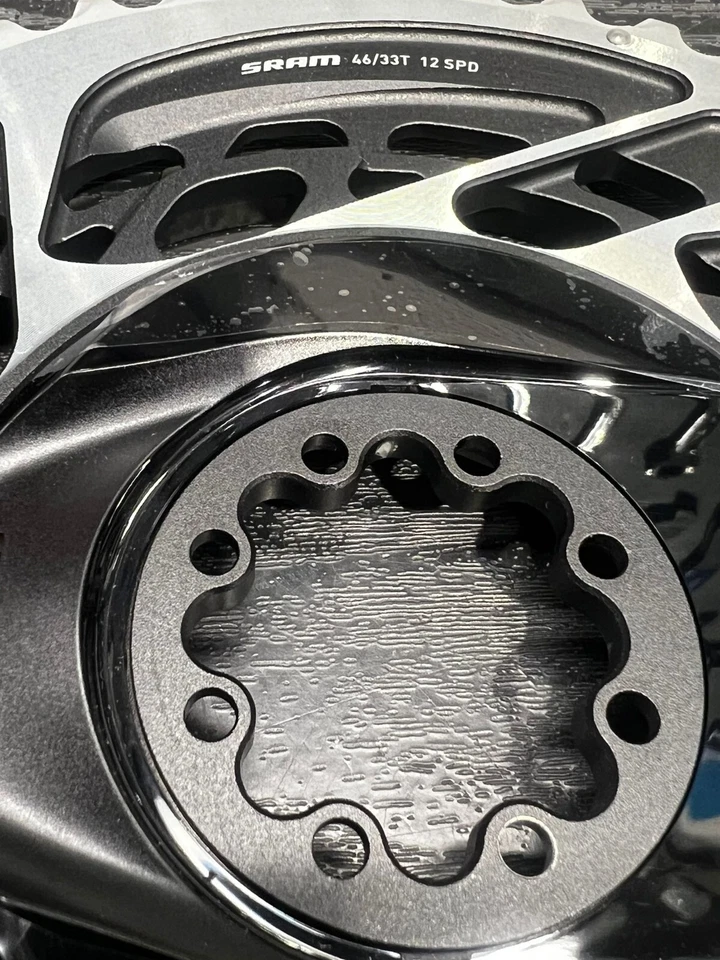 SRAM Red AXS Direct-Mount 46/33t 2x12 speed Chainring Set Polar Gray - Image 3 of 4