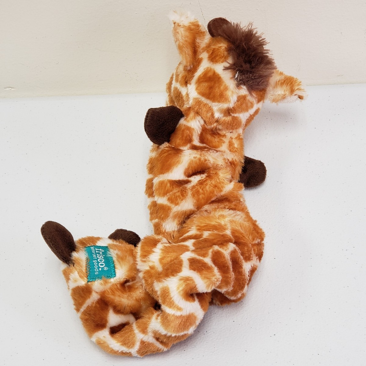 Frisco Better Pet Goods Giraffe Dog Toy Crinkle Squeaker Stretch Animal  Plush