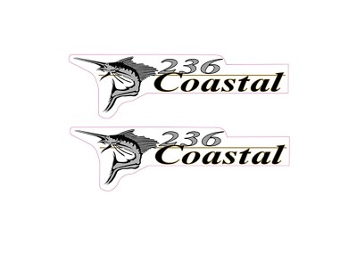 Wellcraft Coastal 236 Fishing Boat Decal Set