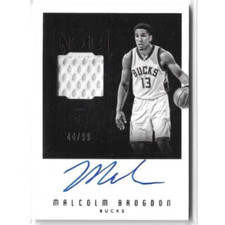 Malcolm Brogdon 2016-17 Panini Noir Auto Autograph Jersey Relic Rookie #d 44/99