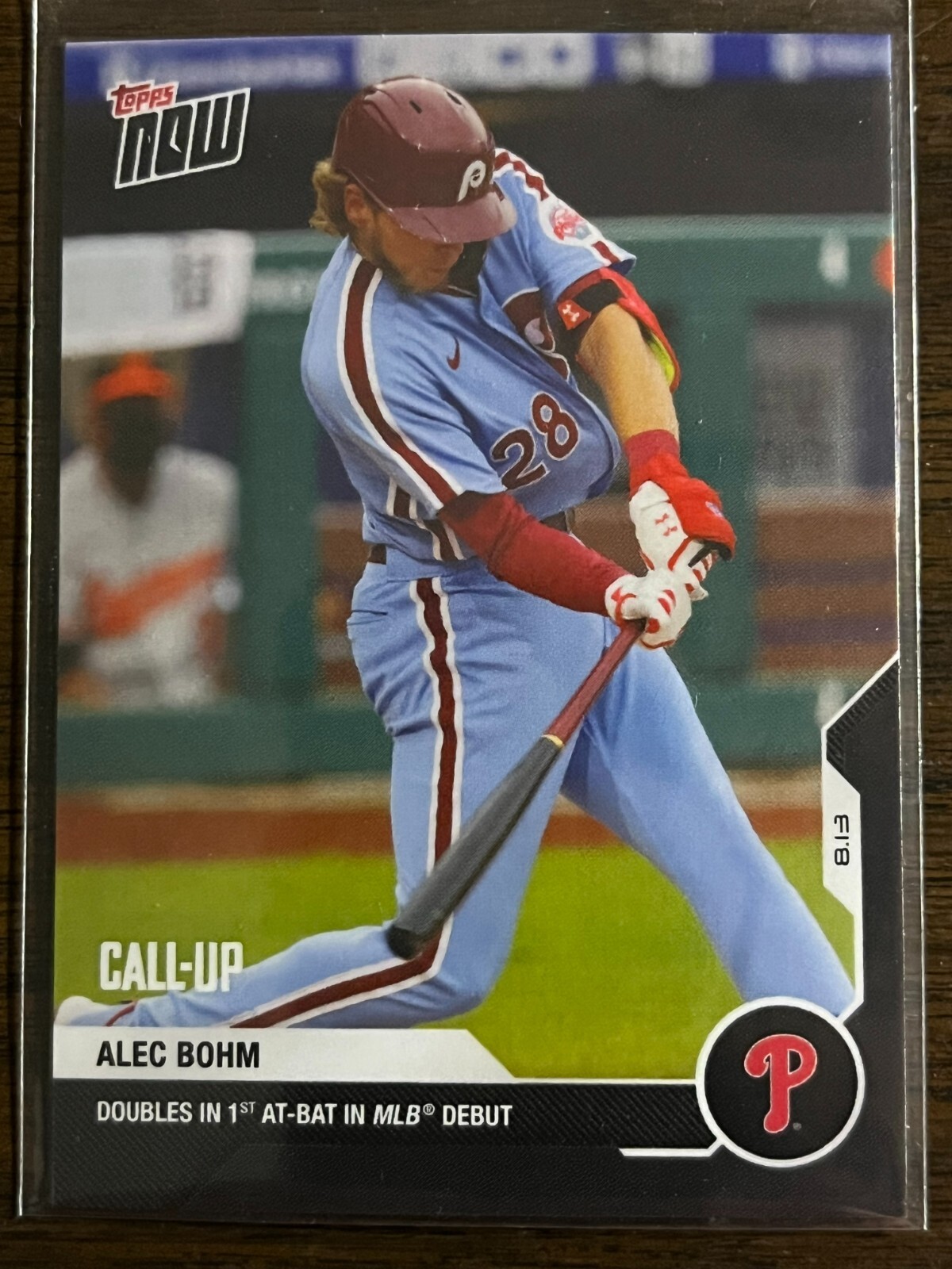 2020 Topps Now #98 Alec Bohm Philadelphia Phillies CALL-UP