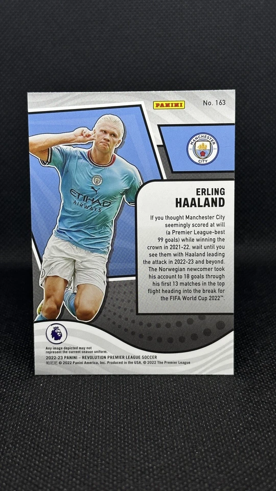 2022-23 Panini Revolution Premier League Erling Haaland Card #163 - Image 2 of 2
