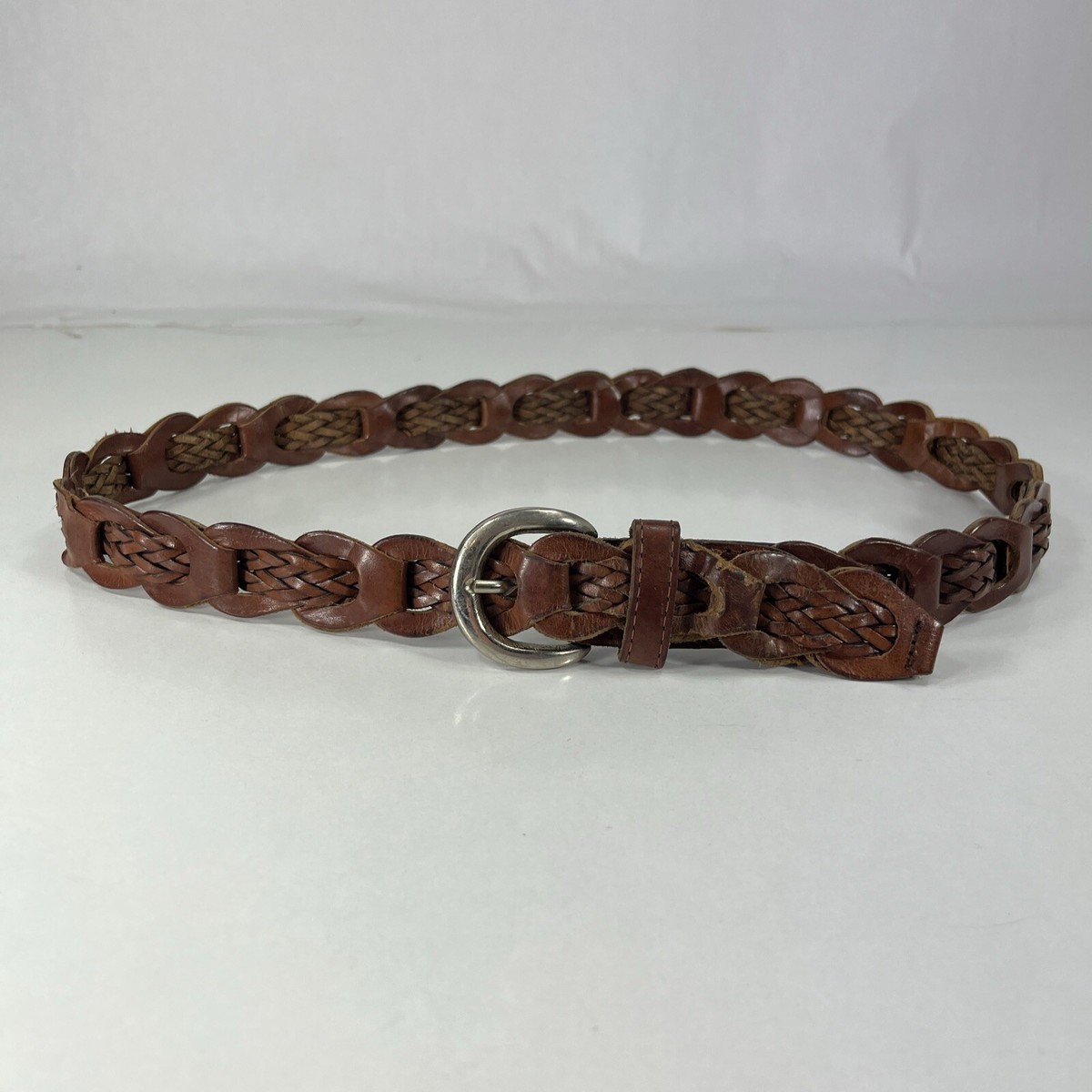 【DIME】Braided Leather Belt - Caramel/Brown 1331020.jpg