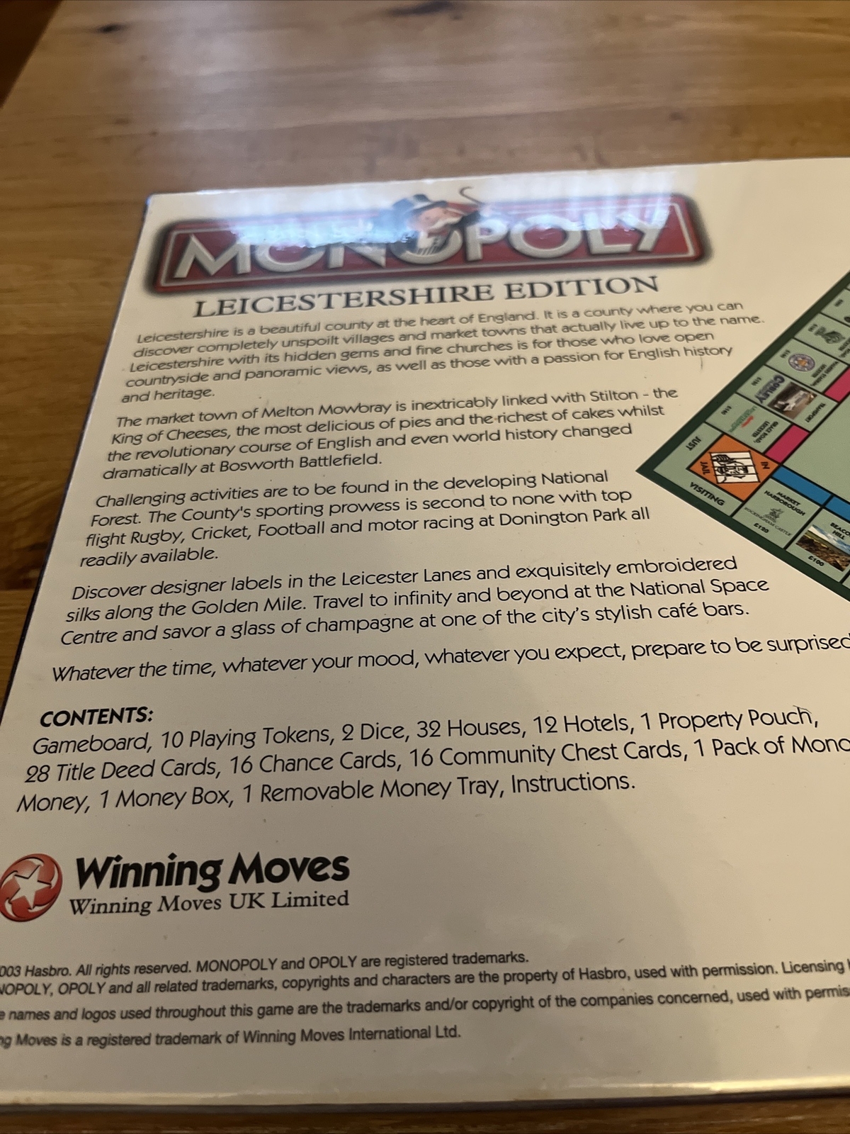 Monopoly Leicestershire Limited Edition Board Game Leicester Brand New