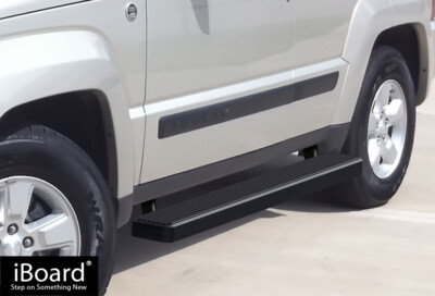 Premium 6'' Black iBoard Side Steps Fit 08-13 Jeep Liberty