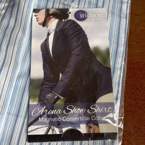 Irideon Striped Arena Show Shirt Langarm Hemd mit Knopfleiste Reitsport Gr. 30 - Bild 3 von 4