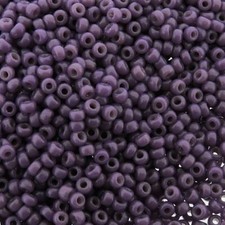 Miyuki Round Rocaille Seed Beads Size 11/0 23GM Duracoat Opq Dk Purple 11-4490-5