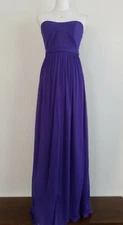 Brand New w Tags, Davids Bridal VERSA Convertible Bridesmaid Gown, Purple Size 6