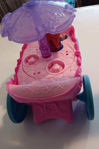 Fisher Price Little People Pink Purple Princess Carriage Carousel w/ Anna Figure - Picture 5 of 5