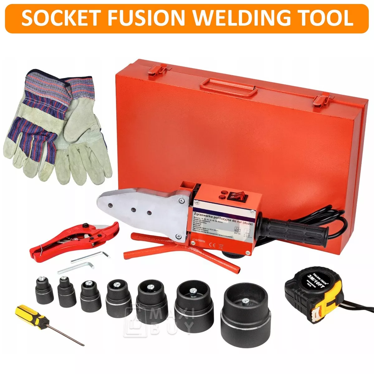 Socket Fusion Welding Tool PE HDPE PPR Plastic Pipe Welder 3 8 2