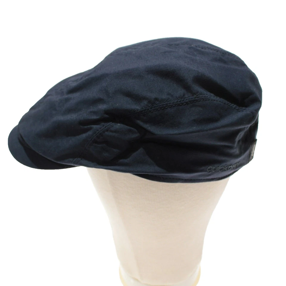 Gorra de Newsboy Wigens Ivy Sport nueva con etiquetas talla 59, 7 y 3/8 azul liso 100 % poliamida Foto 2 de 4