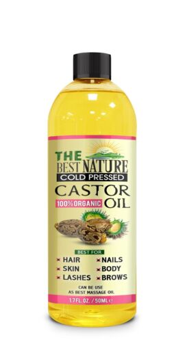 100% Cold Pressed Pure Castor Oil for Hair, Skin, Nails, Body Eyelashes, Eyebrow - Picture 4 of 8