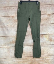 INDERO Olive Green Pull On Slant Zip Pockets ...