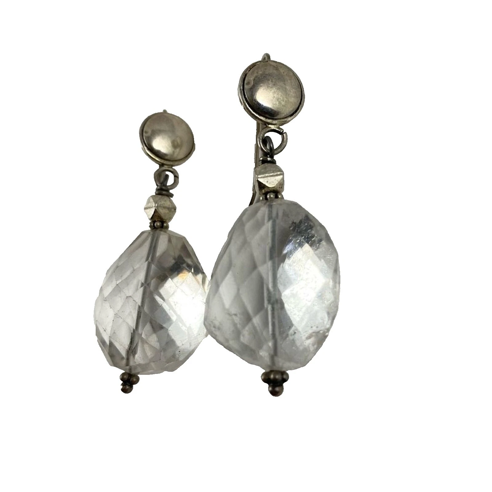 Crystal Stone Sterling Silver Handcrafted Earrings