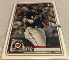 2020 Bowman Baseball Juan Soto Washington Nationals base card #10