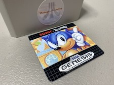Sonic the Hedgehog Sega Genesis Replacement Label