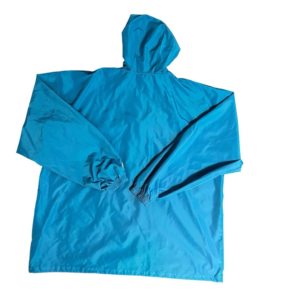 Champion Men's Packable HalfZip Hooded WaterResistant Jacket Blue