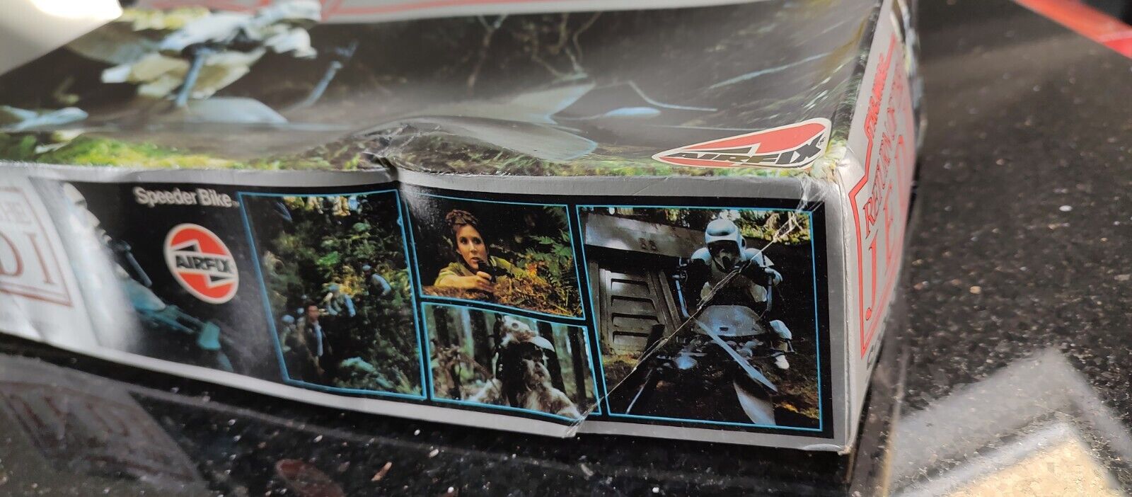 Star Wars Return Of The Jedi 1983 Airfix Speeder Bike Model Sealed Bag & POSTER - Picture 11 of 24