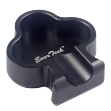 Ever Tech 4.3" Poker Cards Peach Blossom Design Cigar Ashtray Aluminum Black