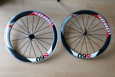 Set ruote Sram S60 cerchi in carbonio 60 mm zipp 606 404 come nuove wheelset