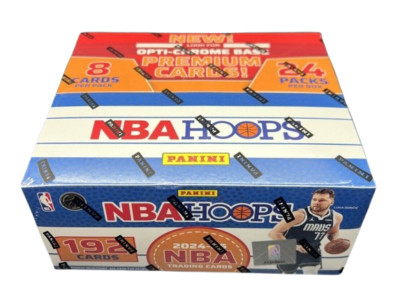 PANINI NBA HOOPS 2024-25 NBA BASKETBALL FACTORY SEALED RETAIL (24 PACK) BOX