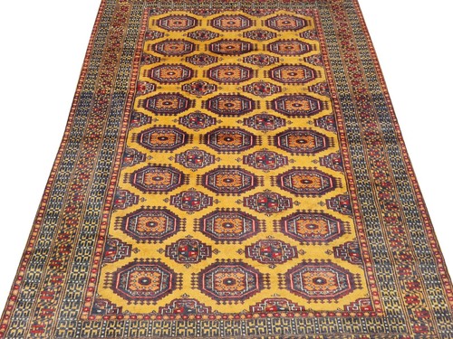 Amazing Hand Knotted Vintage Pakistani Bokhara jhaldar Wool Area Rug 6 x 4 Ft - Picture 5 of 9