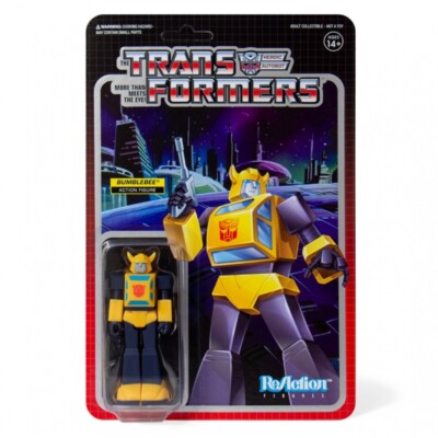 Transformers Bumblebee Super7 ReAction Figur 3.75 Retro Carded Neu