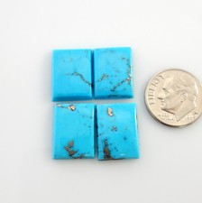 12x16mm Sleeping Beauty Blue Stabilized Turquoise rectangle cabs cabochons sb011