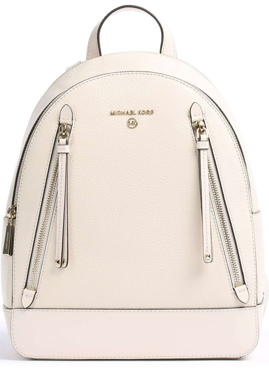Michael Kors Brooklyn Backpack Light Cream Michael Kors Brooklyn Medium Logo Print Backpack  main image 3