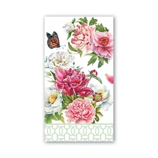 Michel Design Works 15 Triple-Ply Paper Hostess Napkins Floral Blush Peony