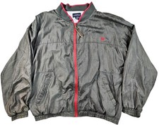 VINTAGE Givenchy Track Jacket Adult Size L Olive Windbreaker Full Zip 90s Mens