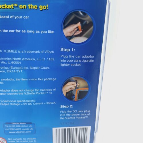 Vtech VSmile Pocket Car Adaptor - New Sealed 6ft Power Cord Adapter V.Smile - Picture 5 of 5