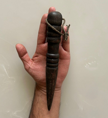 Cuerda Náutica Marítima De Colección Empalme Madera Marlin Spike Fid 9.5" - Imagen 7 de 9