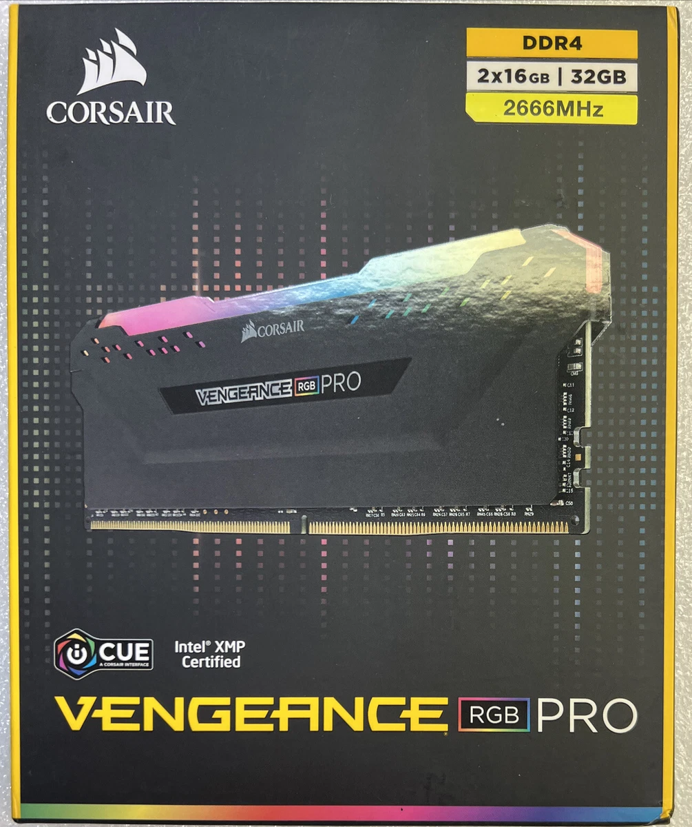 New CORSAIR Vengeance RGB Pro 32GB (2 x 16GB) DDR4 2666MHz