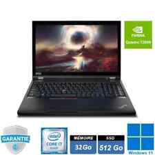Lenovo Thinkpad P53 i7-9750H Ram 32Go SSD 512Go Win11 Pro