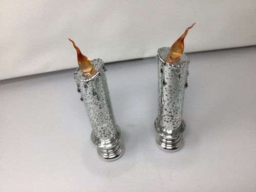 Juego de dos velas de plástico multicolor a batería (B2) - Imagen 3 de 6