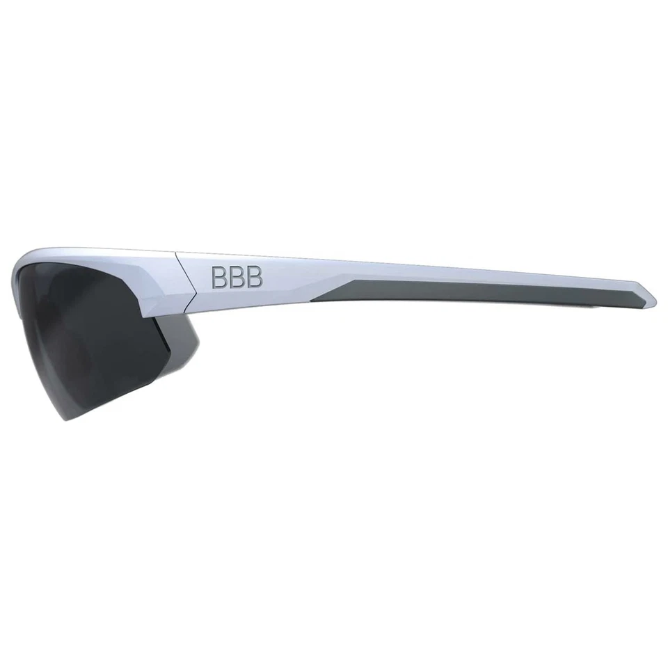BBB BSG-58 Impress Bicicleta Bicicleta Bicicleta Gafas de sol Blanco Mate Lentes a Humo Foto 4 de 4