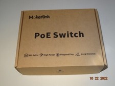 MokerLink 8 Port PoE Switch With 2 Gigabit Uplink, 802.3af/At PoE 100Mbps, 120W